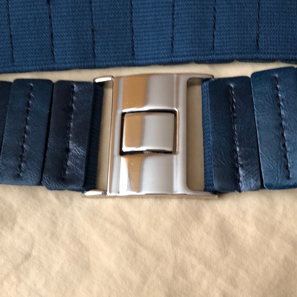 Style & Co Blue Stretchy Belt S - Picture 2 of 10
